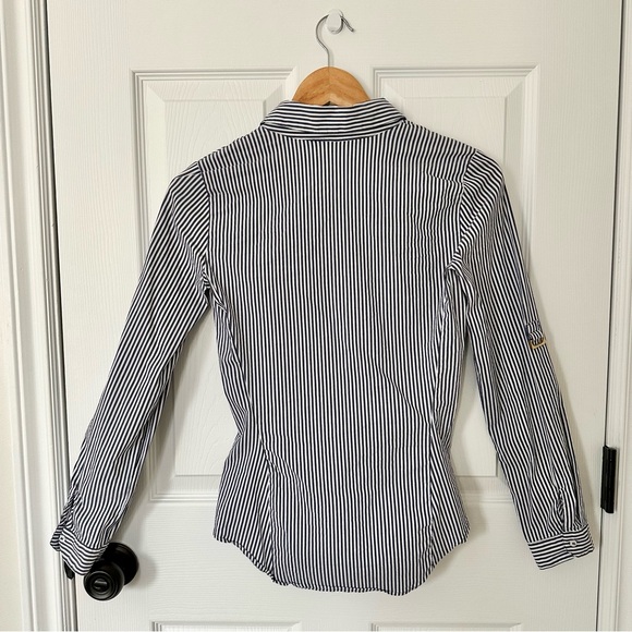 Zara Striped Blue Top - Picture 4 of 9